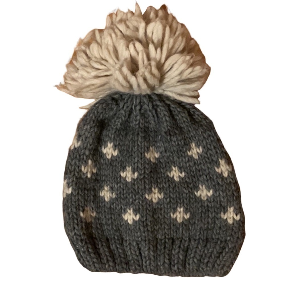Naroi & Tagliaferri gray & off white toboggan Wool & alpaca blend Made in Italy
